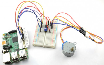 Unipolar stepper motor control circuit assembly