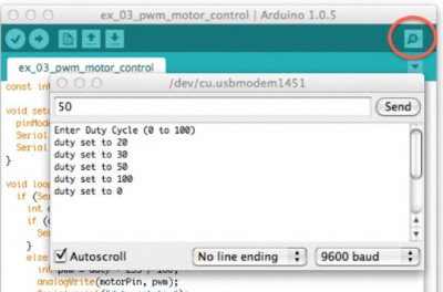 Using the serial interface monitor