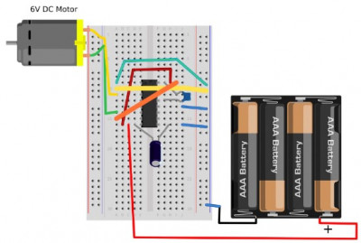 Starting the engine counterclockwise